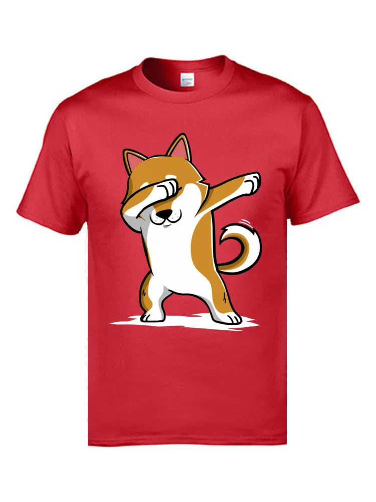 Funny Tshirt Dabbing Shiba