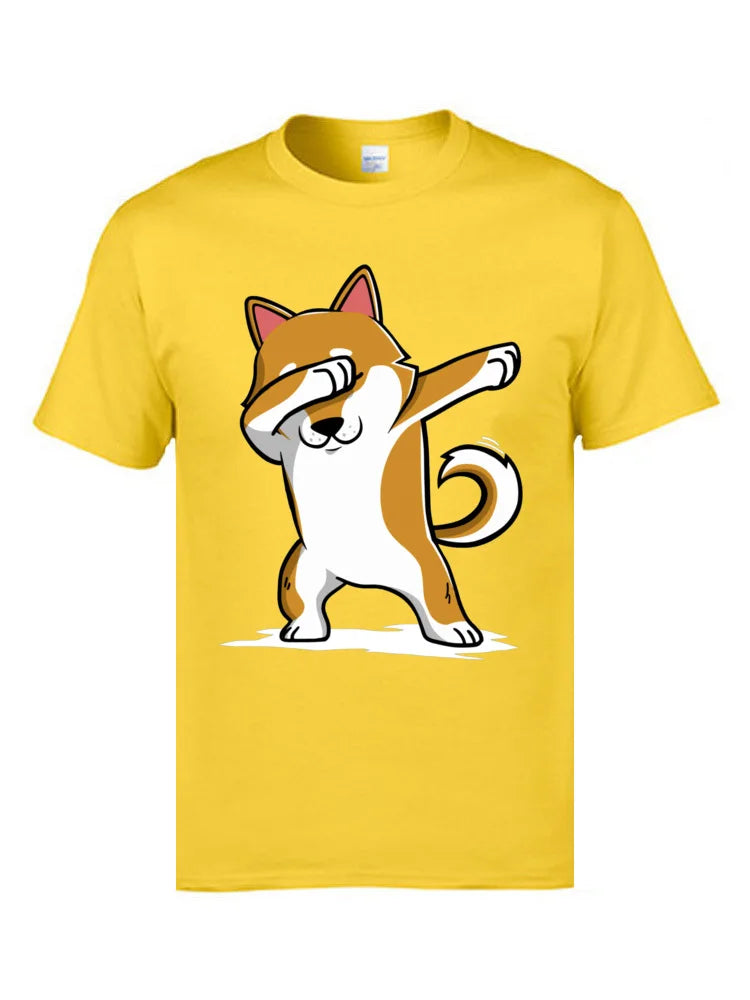 Funny Tshirt Dabbing Shiba