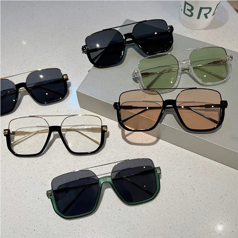 Vintage Oversized Sunglasses Fashion