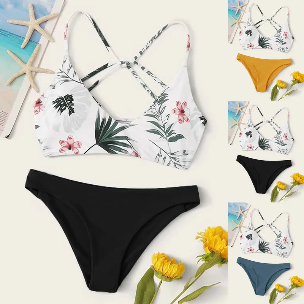 Bikini Woman Floral