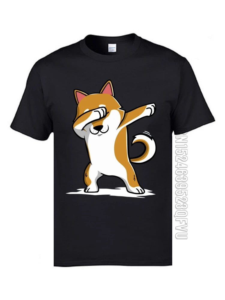 Funny Tshirt Dabbing Shiba